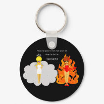 Devil and Angel Keychain