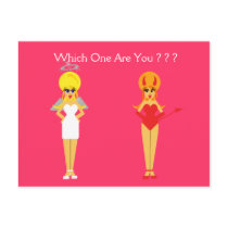 Devil and Angel Postcard
