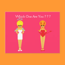 Devil and Angel Postcard postcards