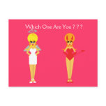 Devil and Angel Postcard
