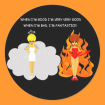 Devil and Angel Stickers stickers