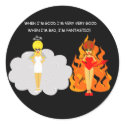 Devil and Angel Stickers by Derora Devil and Angel Stickers
