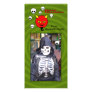 Devil and skulls personalized photo card