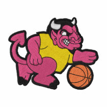 Devil Basketball embroidered shirts by ZazzleEmbroidery Devil Basketball embroidered shirts