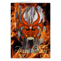 Devil birhday card