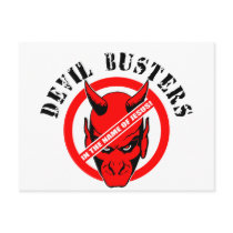 Devil Busters - In the name of Jesus! postcards