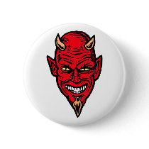 devil pinback button