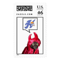 Devil Cat H postage