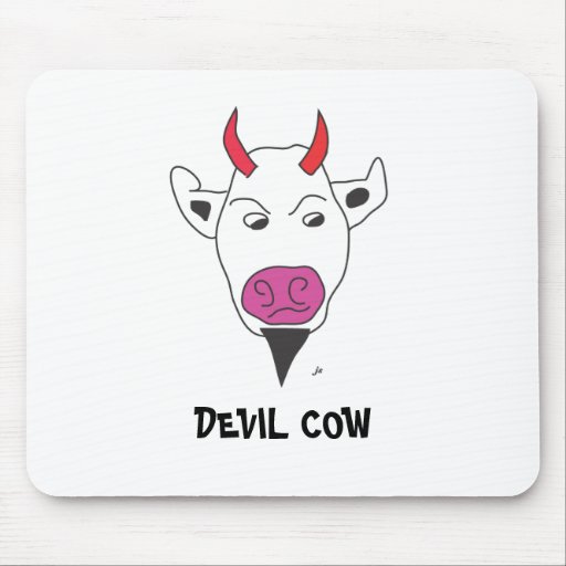 DEVIL COW MOUSE PAD