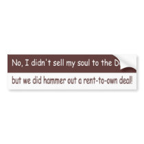 Devil Deal bumper stickers