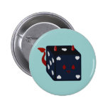 Devil Dice with Hearts Buttons