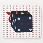 Devil Dice with Hearts & Skullie Wings Mouse Pads