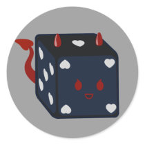 Devil Dice with Hearts stickers by sugaroverkill Devil Dice with Hearts stickers