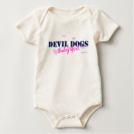 Devil Dogs Baby Girl - with hearts T Shirt