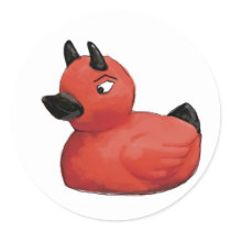 Devil Duck Sticker