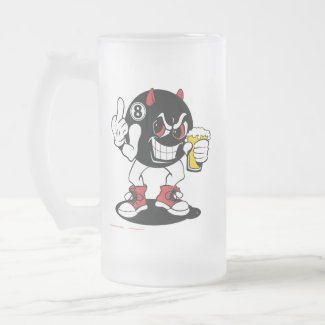 Devil Eightball Beer Mug mug