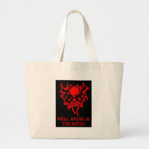 Devil Face Canvas Bags