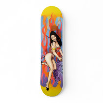 Devil Girl 2 Skateboard by painter_sf Devil Girl 2 Skateboard