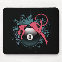 Devil Girl 8-Ball Mousepads