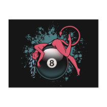 Devil Girl 8-Ball Postcards