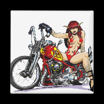 Devil Girl Biker magnets