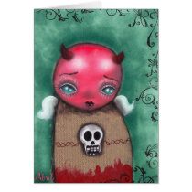 Devil Girl Greeting Cards
