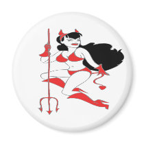 Devil Girl magnets by emonation Devil Girl magnets