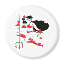 Devil Girl magnets by emonation Devil Girl magnets