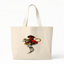 Devil Girl On Tattoo Machine Canvas Bags