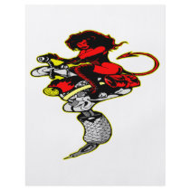 Devil Girl On Tattoo Machine Custom Flyer
