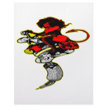 Devil Girl On Tattoo Machine Letterhead Design