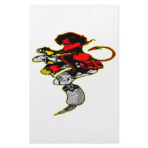 Devil Girl On Tattoo Machine stationery