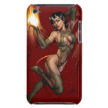 Devil Girl Pinup Illustration with Fire by Al Rio Barely There iPod Case