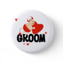 Devil Groom T-shirts and Gifts button
