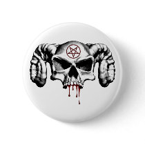 Devil Half Skull buttons by EvilSkull Devil Half Skull buttons