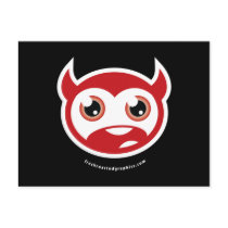 Devil head postcard