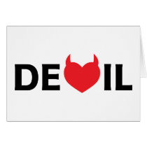 Devil & Heart cards by cdandc Devil & Heart cards