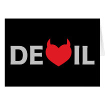 Devil & Heart cards by cdandc Devil & Heart cards