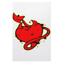 Devil Heart Tattoo stationery