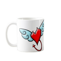 Devil Heart with Wings Mug