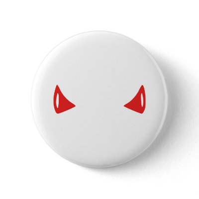 Devil Horns Buttons by Thinkdifferent