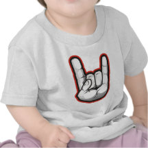 Devil Horns Hand Gesture Tee Shirts