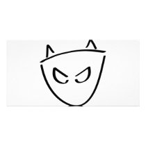 devil icon photo cards