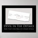Devil In The Details Motivational Poster posters