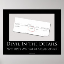 Devil In The Details Motivational Poster