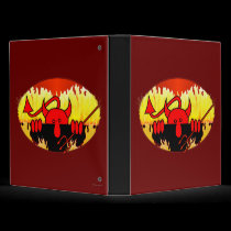 Devil Kilroy Avery Binder by kilroyworld Devil Kilroy Avery Binder