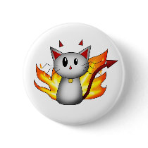 Devil Kitty - Button