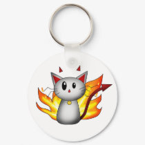 Devil Kitty - Keychain