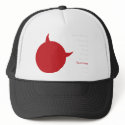 Devil Logo Red Trucker hats by Synapz_Designs Devil Logo Red Trucker hats