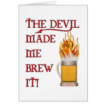 Devil Made Me Brew It - Beer Cards